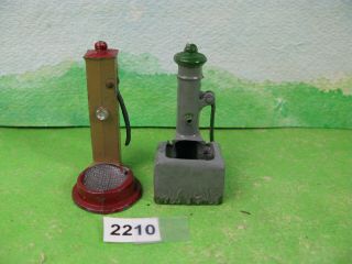 Vintage Britains & Other Lead Water Pumps X2 Collectable Toy Models 2210