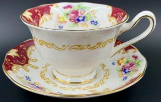 ROYAL ALBERT Vintage CANTERBURY” - Tea Cup & Saucer by ROYAL ALBERT c 1940 2