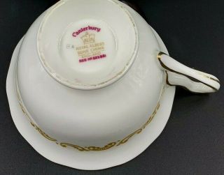 ROYAL ALBERT Vintage CANTERBURY” - Tea Cup & Saucer by ROYAL ALBERT c 1940 5