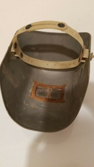 Vintage Welders Mask Hat Helmet LINCOLN Electric USA 2