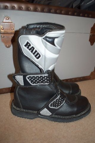 Raid Rsx Offroad Boots Motorbike Boots Childs Ladies Vintage Size 35.  1 Uk 2