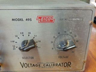 Vintage EICO Voltage Calibrator Model 495,  Oscilloscope,  Stabilized, . 2
