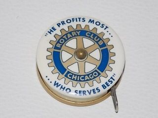 Rotary Club Chicago - - Vintage Tape Measure,  So Cute And Sexy