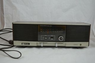 Vintage Emerson Table Radio 2 Speaker Model T5740 Am/fm Faux Walnut Iw