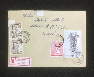 Albania Vintage Circulated Registered Cover To Haxhi Lleshi 1990 - 3009 - 33
