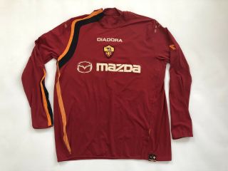 Vintage As Roma Kappa 2004 Football Shirt Maglia Calico Camiseta Totti