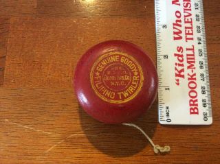 Vintage Goody Fliping Twirler.  Red And Yellow.