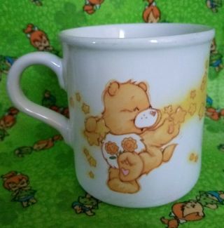 Vintage Care Bears Coffee Mug 1984 Cup " Today Is For Enjoying " No Damage Cute