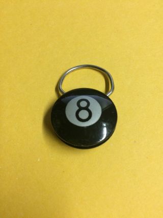 Vintage 8 Ball Key Chain Advertising You 