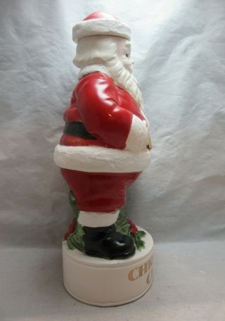Vintage Alberta ' s ceramic mold CHRISTMAS CHEER decanter.  Santa bottle 5