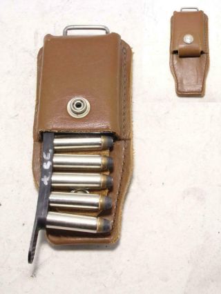 241 Bianchi Vintage Shoulder Gun Holster Accessory Part Only - 6 - Shot Ammo Case
