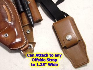 241 BIANCHI Vintage Shoulder Gun Holster Accessory PART ONLY - 6 - Shot Ammo Case 5