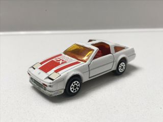 Vintage Majorette 214 Nissan 300 Zx Turbo T - Top White / Red Opening Doors Loose