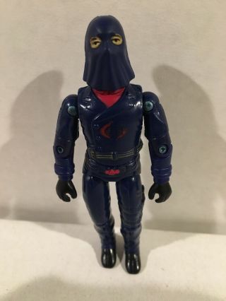 1984 Hooded Cobra Commander Vintage Gi Joe Cobra Action Figure Only