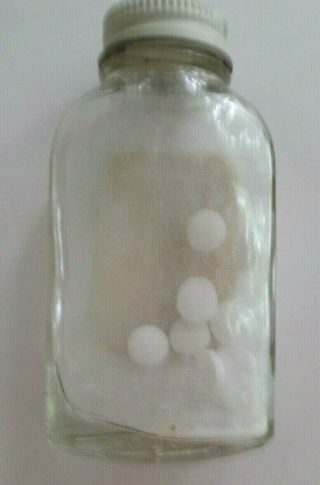 4 Vtg Aster & Other Aspirin & Tylenol Glass & Plastic Bottles / Jars & Mini Tins 3