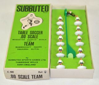 Vintage Subbuteo Soccer Tottenham Hotspur Bury Football Team Ref 18 - 1977 Boxed