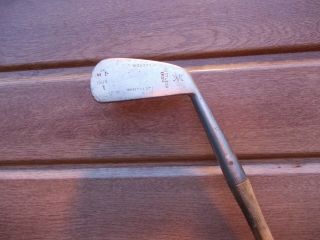 Vintage 1 Iron Vickers Immaculate Hickory Shaft Wood Golf Club