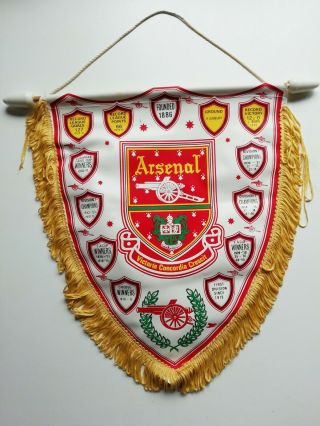 Vintage Arsenal Football Club Pennant.  1980 - Coffer Sports