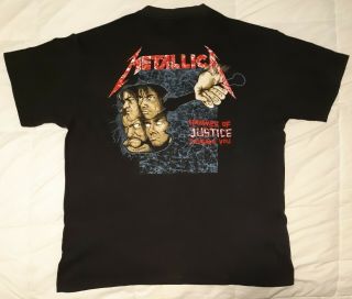 METALLICA And Justice For All VINTAGE T - Shirt Medium ACME Band SHIRT 2