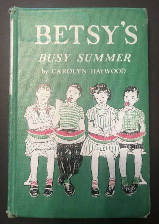 Vintage Betsy’s Busy Summer By Carolyn Haywood Exlib Hardback D Smith Elem Alief