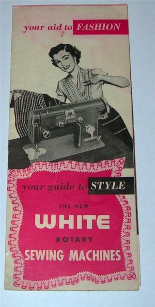 Vintage White Rotary Sewing Machines (guide To Style) Lit Brothers