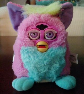 Vintage 1999 Tiger Electronics Furby Babies Neon Green,  Pink,  Purple,  Turquoise