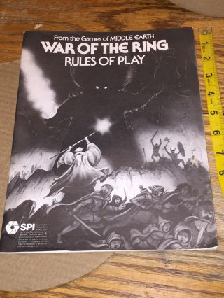 Spi War Of The Ring Old Vintage Tolkien Lord Of The Rings Rpg Rule Book Rules 77