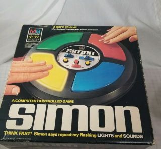 Vintage 1979 Simon Says Milton Bradley Electronic Game W/ Box