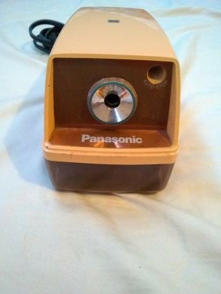 Vintage Panasonic Electric Pencil Sharpener Kp - 33 Auto - Stop W/ Suction Cup Feet
