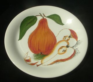 Vintage Royal Staffordshire Sunkissed Pear Luncheon Plate By Clarice Cliff