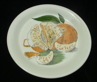 Vintage Royal Staffordshire Sunkissed Orange Luncheon Plate By Clarice Cliff