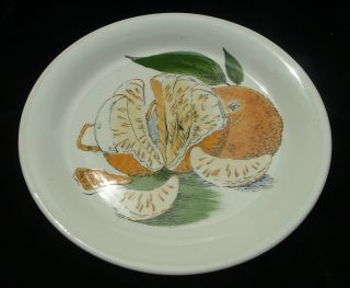 Vintage ROYAL STAFFORDSHIRE SUNKISSED Orange Luncheon Plate by CLARICE CLIFF 2