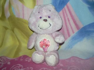 13 " Vintage Purple Share Milkshake Care Bear Baby Boy Girl 1980s Plush Gift Toy