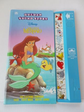 Vintage Disney Golden Sound Story The Little Mermaid Electronic Storybook