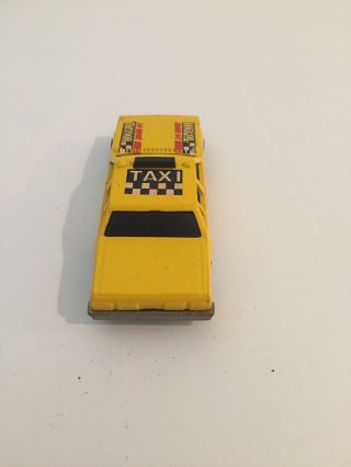 Vintage 1983 Hot Wheels Crack Ups Yellow Taxi Cab And 1977 Star Taxi Police Car 3