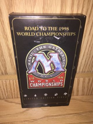 Vtg Magic The Gathering 1998 World Championship Limited Edition Vhs Video Tape