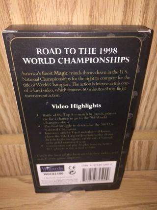 VTG Magic The Gathering 1998 World Championship Limited Edition VHS Video Tape 2