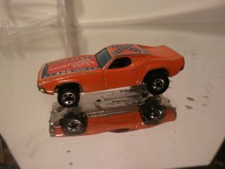 Hot Wheels Vintage Dixie Dodge Challenger Orange 426 Hemi 1970 Diecast 2
