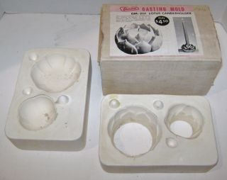 Vintage Duncan Lotus Candleholder Casting Mold Box Dm - 201 1970 