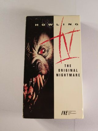 Howling 4: The Nightmare Vhs Romy Windsor Vintage Horror Film