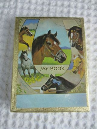 Vintage Antioch Paper Bookplates " My Book " Horses Art By Wesley Dennis