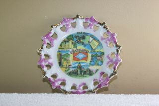 Vintage Arkansas Souvenir Collectible Plate