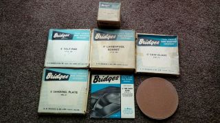 Vintage Stanley Bridges `tool Power` Home Workshop Accessories X 7