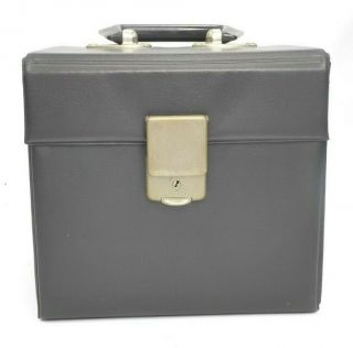 Vintage Record Carrying Storage Case 7 " 45`s - Black
