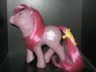 Vtg G1 Mlp - My Little Pony - Sherbet - Sundae Best - Barrette Accessories