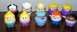 10 Little Tikes Toddle Tots Fisher Price Vintage Figures Little People