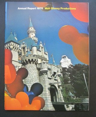 Vintage 1976 Walt Disney Productions Annual Report Epcot