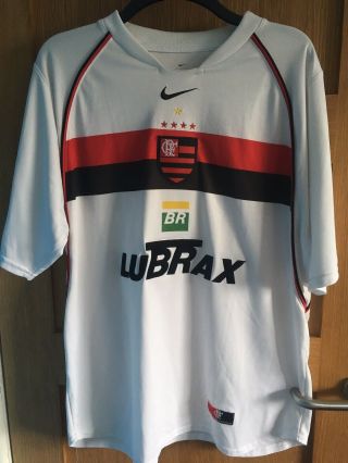 Vintage Flamengo Football Shirt Nike 2001 Brazil 11 Size Xl Soccer Camiseta