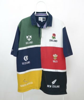 Mens Cotton Traders Vintage Rugby Shirt 6 Nations League Size 2xl