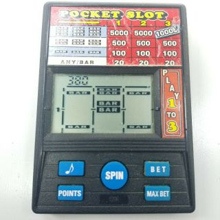 Vintage 90s Radica Pocket Slot Slots - Electronic Handheld Game - Model 1370